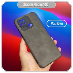 Ốp lưng cho Xiaomi Redmi 10C da hươu 4 góc chống sốc