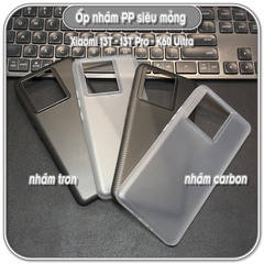 Ốp nhám PP siêu mỏng cho Xiaomi 13T - 13T Pro - K60 Ultra, lưng trơn & carbon