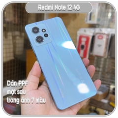Miếng dán PPF cho Redmi Note 12 4G, trong ánh 7 màu chống trầy mặt lưng