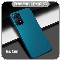 Ốp lưng cho Redmi Note 11 Pro - Note 12 Pro 4G Frosted Shield nhựa PC cứng Nillkin , Vân nhám , chống vân tay