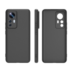 Ốp lưng cho Xiaomi 12T Pro, nhựa dẻo TPU đen nhám, che camera