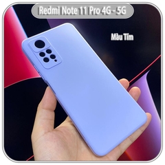 Ốp lưng cho Xiaomi Redmi Note 11 Pro - 12 Pro 4G, Choice viền vuông dẻo lót nhung che camera