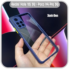 Ốp lưng Xiaomi Redmi Note 11S 5G - Poco M4 Pro 5G trong viền màu che camera 4 Góc chống sốc