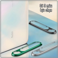 Bộ bảo vệ Camera Redmi Note 8 Pro Cường Lực CAMERA Kèm Khung viền Nhôm CAMERA