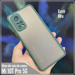 Ốp lưng cho Xiaomi Mi 10T Pro bảo vệ camera nhám viền màu