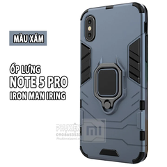 Ốp lưng dùng cho máy Xiaomi Note 5/ Note 5 Pro iRON - MAN IRING Nhựa PC cứng viền dẻo chống sốc