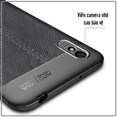 Ốp lưng cho Xiaomi Redmi 9A Giả da chống sốc Auto Focus