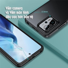 Ốp lưng cho Redmi Note 12T Pro - Note 11T Pro -  Poco X4 GT, nhám viền màu WLONS