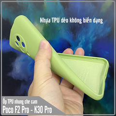 Ốp lưng cho Poco F2 Pro - Redmi K30 Pro - K30 Ultra, nhựa TPU dẻo màu lót nhung che camera