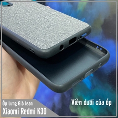 Ốp lưng cho Xiaomi Redmi K30 , giả JEAN viền TPU dẻo
