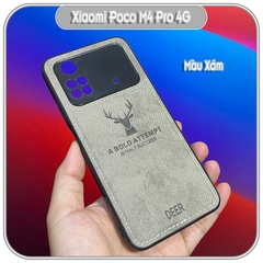 Ốp lưng cho Xiaomi Poco M4 Pro 4G giả da con hươu DEER