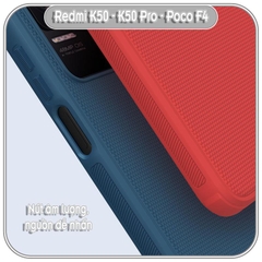 Ốp lưng cho Xiaomi Redmi K50 - K50 Pro Super Frosted Shield nhựa PC cứng Nillkin Pro