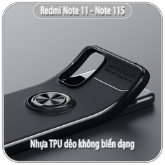 Ốp lưng cho Xiaomi Redmi Note 11 - Note 11S chống sốc iRing Auto Focus