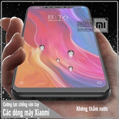 Kính cường lực cho Xiaomi Redmi Note 8 Pro chống vân tay Full viền Đen