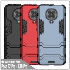 Ốp lưng cho Poco F2 Pro - Redmi K30 Pro - K30 Ultra iRON - MAN Nhựa PC cứng viền dẻo chống sốc