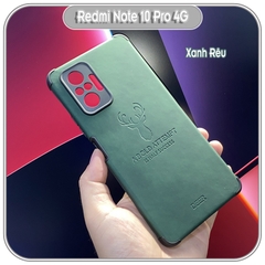 Ốp lưng cho Xiaomi Redmi Note 10 Pro 4G da hươu 4 góc chống sốc