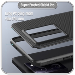 Ốp Nillkin cho Xiaomi 13T - 13T Pro - K60 Ultra Super Frosted Shield Pro