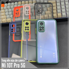 Ốp lưng cho Xiaomi Mi 10T Pro 5G trong viền màu che camera 4 Gốc chống sốc