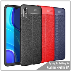 Ốp lưng cho Xiaomi Redmi 9A Giả da chống sốc Auto Focus