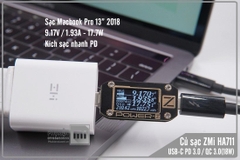 Củ sạc nhanh ZMi HA711 USB-C QC 3.0 / PD 3.0 (18W)