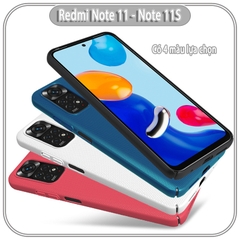 Ốp lưng cho Xiaomi Redmi Note 11 - Note 11S Frosted Shield nhựa PC cứng Nillkin , nhám hạn chế vân tay - hàng nhâp khẩu