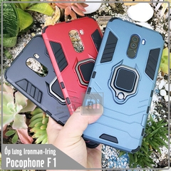 Ốp lưng Xiaomi Pocophone F1 iRON - MAN IRING Nhựa PC cứng viền dẻo chống sốc