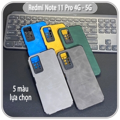 Ốp lưng cho Xiaomi Redmi Note 11 Pro 4G 5G bản quốc tế / Note 12 Pro 4G da hươu 4 góc chống sốc