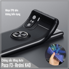 Ốp lưng cho Xiaomi Poco F3 - Redmi K40 chống sốc iRing Auto Focus