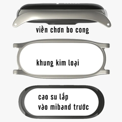 Vòng thay thế Xiaomi Miband 3 / 4 / 5 Mijobs kim loại bản lớn
