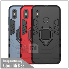 Ốp lưng Xiaomi Mi 8 SE iRON - MAN IRING Nhựa PC cứng viền dẻo chống sốc