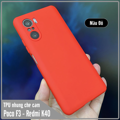 Ốp lưng cho Xiaomi Poco F3 - Redmi K40, nhựa TPU dẻo màu lót nhung che camera