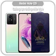 Cường lực chống nhìn trộm cho Redmi Note 12S, full viền đen