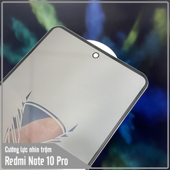 Kính cường lực cho Xiaomi Redmi Note 10 Pro chống nhìn trộm - full viền đen