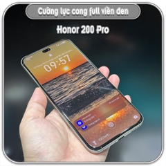 Cường lực Honor 200 Pro, full viền đen