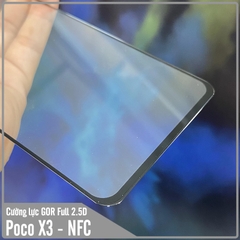 Bộ 2 miếng cường lực GOR Full viền đen 2.5D cho Xiaomi Poco X3 NFC - X3 PRO