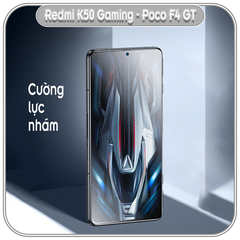 Kính cường lực cho Xiaomi Redmi K50 Gaming - Poco F4 GT nhám hạn chế vân tay - Full viền Đen