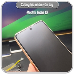 Cường lực Redmi Note 13 4G 5G - Note 13 Pro 4G 5G, nhám hạn chế vân tay Full viền Đen
