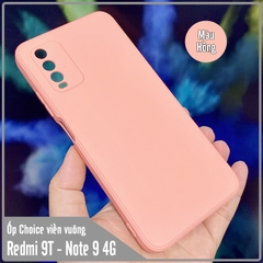 Ốp lưng cho Xiaomi Redmi 9T - Redmi Note 9 4G Choice viền vuông dẻo lót nhung che camera