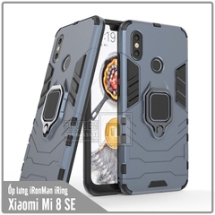 Ốp lưng Xiaomi Mi 8 SE iRON - MAN IRING Nhựa PC cứng viền dẻo chống sốc