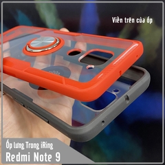 Ốp lưng cho Xiaomi Redmi Note 9 - Redmi 10X (4G) Trong Suốt Chống Sốc iRing Viền Màu