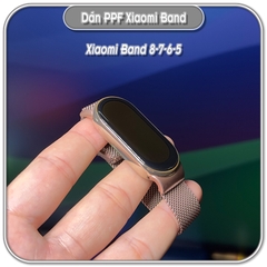 Bộ 4 miếng dán PPF Xiaomi Band 8, trong suốt