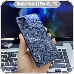 Miếng dán PPF mặt lưng 3D vân kim cương cho Redmi Note 11 Pro 4G - 5G