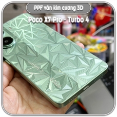 Dán PPF kim cương 3D mặt lưng cho Poco X7 Pro - Turbo 4
