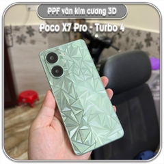 Dán PPF kim cương 3D mặt lưng cho Poco X7 Pro - Turbo 4