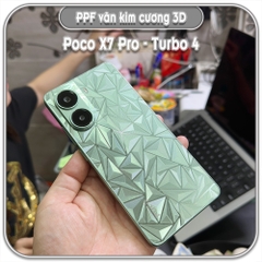 Dán PPF kim cương 3D mặt lưng cho Poco X7 Pro - Turbo 4