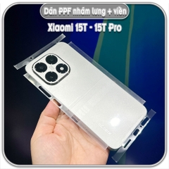 Dán PPF nhám full viền + mặt lưng cho Xiaomi 15T - 15T Pro
