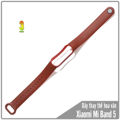 Dây cao su hoa văn cho Xiaomi Miband 5/6 19 mẫu khác nhau