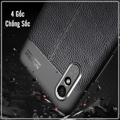 Ốp lưng cho Xiaomi Redmi 9A Giả da chống sốc Auto Focus