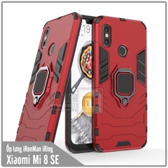 Ốp lưng Xiaomi Mi 8 SE iRON - MAN IRING Nhựa PC cứng viền dẻo chống sốc