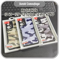 Ốp cho Redmi Note 12 - 12S - 12 Turbo - 12 Pro 4G 5G, Xundd Camouflage 4 góc chống sốc